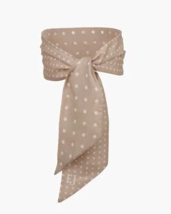 Twilly Scarf Tencel -Ericjavits Shop 13290 TWILLY SCARF PEANUT DOT f0a52b6b 17fe 4943 ac93 8679f8d87b1e