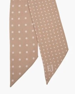 Twilly Scarf Tencel -Ericjavits Shop 13290 TWILLY SCARF PEANUT DOT f1244311 8572 40c2 8338 10dca54c6eaf