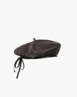 Suede Kate Beret -Ericjavits Shop FW20 12092 SUEDE KATE BROWNsm