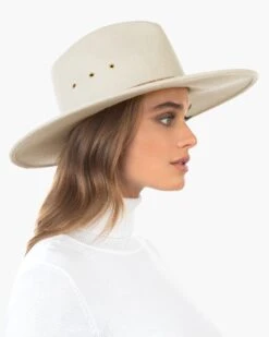 Jade Wool Felt Fedora Hat 24 Jade Wool Felt Fedora Hat -Ericjavits Shop FW20 13341 JADE ALABASTER 3copy