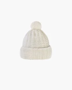 Beanie W/ Pom Pom 24 Beanie W/ Pom Pom -Ericjavits Shop FW21 12130 POM POM CREAM STILLsm 524ce9e2 ae53 45f0 857c f906d74632f8