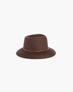 Jamie Felt Fedora Hat 27 Jamie Felt Fedora Hat -Ericjavits Shop FW21 13135 JAMIE CHESTNUT 2copy