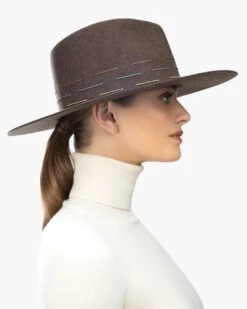 Pike Hat -Ericjavits Shop FW21 13139 PIKE BROWN MIX PROFILEcopy