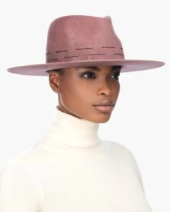 Pike Hat -Ericjavits Shop FW21 13139 PIKE DUSTY ROSE LEADcopy