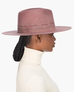 Pike Hat -Ericjavits Shop FW21 13139 PIKE DUSTY ROSE PROFILEcopy
