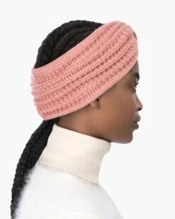 Knit Turban -Ericjavits Shop FW21 13198 TURBAN BLUSH PROFILEcopy