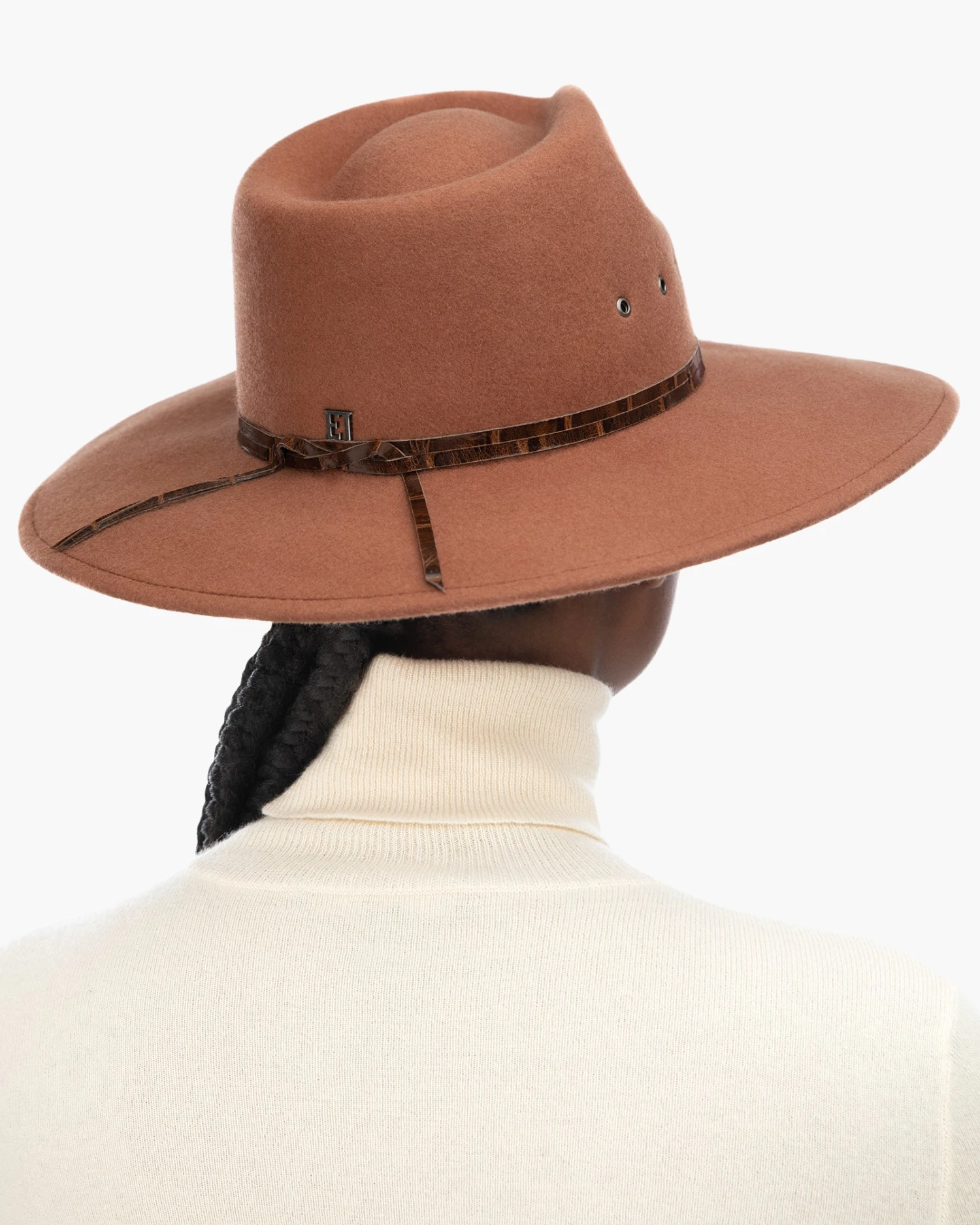 Jade Wool Felt Fedora Hat 19 Jade Wool Felt Fedora Hat - Image 19