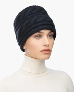 Knit Toque 21 Knit Toque -Ericjavits Shop FW21 13600 KNIT TOQUE BLACK LEADcopy