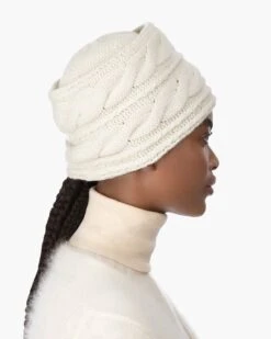 Knit Toque 26 Knit Toque -Ericjavits Shop FW21 13600 KNIT TOQUE CREAM PROFILEcopy