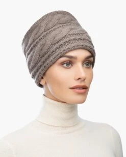 Knit Toque 29 Knit Toque -Ericjavits Shop FW21 13600 KNIT TOQUE TAUPE LEADcopy