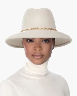 Jamie Felt Fedora Hat 37 Jamie Felt Fedora Hat -Ericjavits Shop FW22 13135 JAMIE ALABASTER FRONTcopy