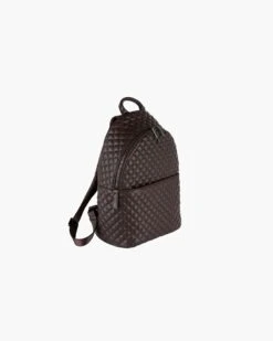 Quilty Backpack -Ericjavits Shop FW22 23383 QUILTY BACKPACK CHOCOLATE 2copy