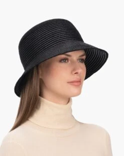 Shenia™ Cloche 30 Shenia™ Cloche -Ericjavits Shop FW23 12907 SHENIA CLOCHE BLK LEADcopy