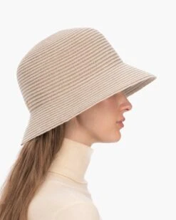 Shenia™ Cloche 20 Shenia™ Cloche -Ericjavits Shop FW23 12907 SHENIA CLOCHE BONE SIDEcopy
