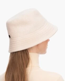 Wool Bucket -Ericjavits Shop FW23 13049 WOOL BUCKET CRM BACKcopy