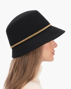 Chain Cloche 22 Chain Cloche -Ericjavits Shop FW23 13142 CHAIN CLOCHE BLK SIDEcopy