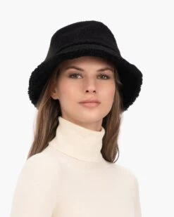 Lamb Bucket 37 Lamb Bucket -Ericjavits Shop FW23 13483 LAMB BUCKET BLK FRONTcopy