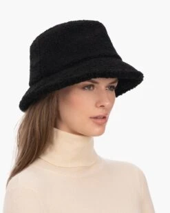 Lamb Bucket 35 Lamb Bucket -Ericjavits Shop FW23 13483 LAMB BUCKET BLK LEADcopy