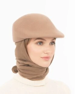 Duckie W/ Scarf 24 Duckie W/ Scarf -Ericjavits Shop FW24 12195 DUCKIE W SCARF CAMEL 3 4