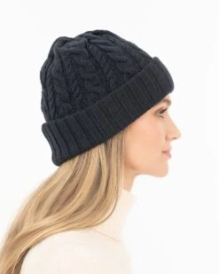 Knit Fisherman Cap -Ericjavits Shop FW24 13599 KNIT FISHERMAN BLACK PROFILE 9220714f e0fc 4a56 a8b9 ebdd8de9950a