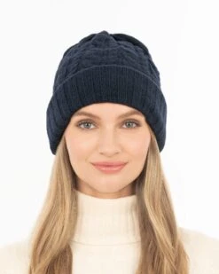 Knit Fisherman Cap -Ericjavits Shop FW24 13599 KNIT FISHERMAN NAVY FNT 1fbb44f8 a970 4458 acc4 2122990b3c94