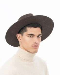 Pike Hat For Men 22 Pike Hat For Men -Ericjavits Shop FW24 32046 PIKE BROWN MIX 3 4 BACK ON HEAD