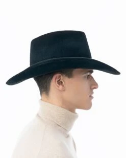 Mr. Wool Western -Ericjavits Shop FW24 32050 WOOL WESTERN BLK PROFILE