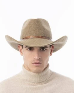 Mr. Wool Western -Ericjavits Shop FW24 32050 WOOL WESTERN CAMEL FNT