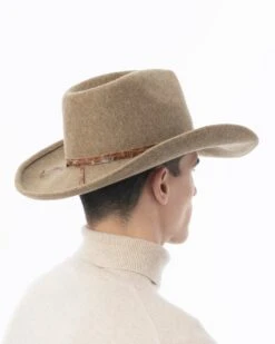 Mr. Wool Western -Ericjavits Shop FW24 32050 WOOL WESTERN CAMEL REAR