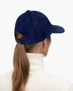 Suede Fenway 39 Suede Fenway -Ericjavits Shop FW25 14050 SUEDE FENWAY CAP NAVY REAR