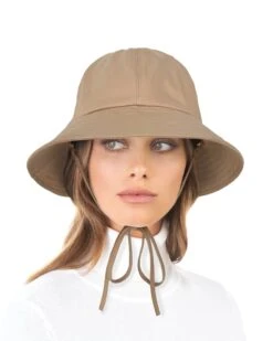 Rain Cloche 39 Rain Cloche -Ericjavits Shop FW25 14084 RAIN CLOCHE TAN FRONT