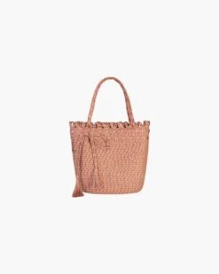 Squishee® St.Tropez Straw Tote Terracotta - Final Sale