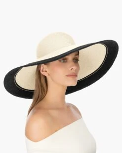 Francoise II -Ericjavits Shop SS22 13448 FRANCOISE II CREAM BLACK MIX