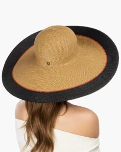 Francoise II -Ericjavits Shop SS22 13448 FRANCOISE II NATURAL BLACK MIX BACKcopy