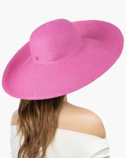Floppy Wide Brim Hat 24 Floppy Wide Brim Hat -Ericjavits Shop SS22 13807 FLOPPY RASPBERRY BACKcopy