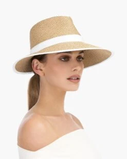 Suncrest Visor Peanut White -Ericjavits Shop SS22 13820 SUN CREST PEANUT WHITE LEADcopy db90fd5f a1f2 4cc0 85a6 eb2ec7ce49d4