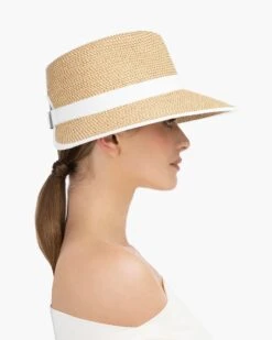 Suncrest Visor Peanut White -Ericjavits Shop SS22 13820 SUN CREST PEANUT WHITE SIDEcopy 82f92d61 d421 4de4 9198 df14ce4c70ce