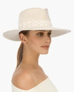 Squishee® Bayou Fedora Hat 34 Squishee® Bayou Fedora Hat -Ericjavits Shop SS22 14013 SQ BAYOU WHITE MIX 3 4