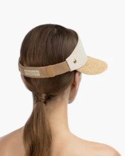 Arles Champ Visor 10 Arles Champ Visor -Ericjavits Shop SS22 14062 ARLES CHAMP PEANUT OATMEAL BACKcopy