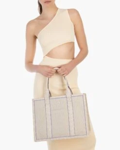 Cote D'Azur Tote Bag - Final Sale -Ericjavits Shop SS22 23332 COTE DAZUR BEIGE HOLDcopy