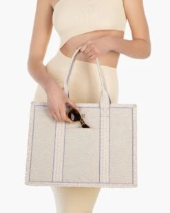 Cote D'Azur Tote Bag - Final Sale -Ericjavits Shop SS22 23332 COTE DAZUR BEIGE SUNGLASSEScopy