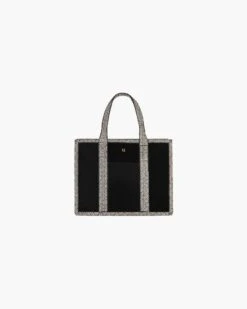 Cote D'Azur Tote Bag - Final Sale -Ericjavits Shop SS22 23332 COTE D AZUR BLACK CREAMcopy d6fd30d7 1d4c 4f1a 85b8 57d61b3c38e7