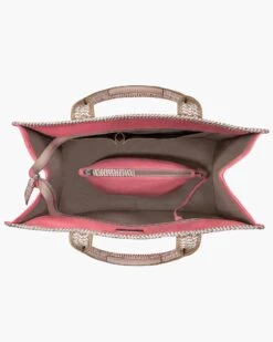 Cote D'Azur Tote Bag - Final Sale -Ericjavits Shop SS22 23332 COTE D AZUR SALMON MIX INTERIORcopy 8a131259 7ec7 4534 a9d4 e42c0ba4a52c