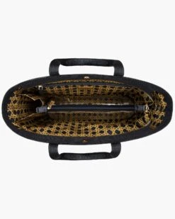 Sinclair Tote -Ericjavits Shop SS22 23818 SINCLAIR TOTE BLACK INTERIORcopy