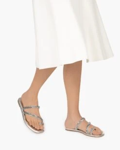 Chainmi Toe Loop Sandal Silver - Final Sale 13 Chainmi Toe Loop Sandal Silver - Final Sale -Ericjavits Shop SS22 60003 CHAIN MI SILVER
