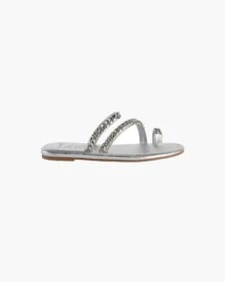 Chainmi Toe Loop Sandal Silver - Final Sale 12 Chainmi Toe Loop Sandal Silver - Final Sale -Ericjavits Shop SS22 60003 CHAIN MI SILVER PROFILEcopy a131102f 216c 4946 a23d dd89f8043c60