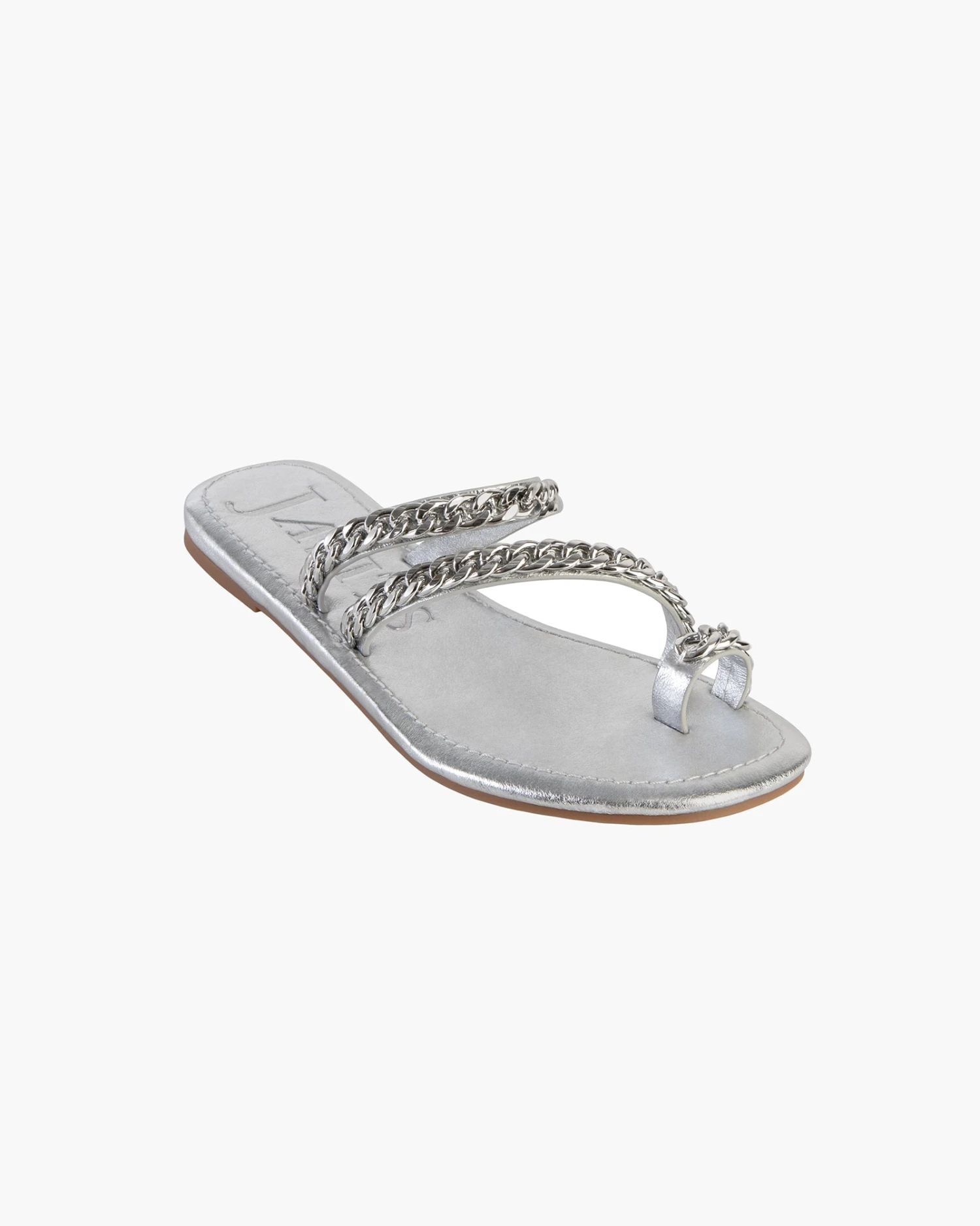 Chainmi Toe Loop Sandal Silver - Final Sale 1 Chainmi Toe Loop Sandal Silver - Final Sale