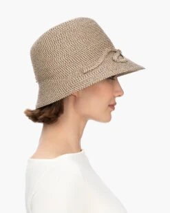 Bow Cloche 17 Bow Cloche -Ericjavits Shop SS23 14071 BOW CLOCHE BARK SIDE f0177e7f 3929 40f9 b5da 5664ad067a6b