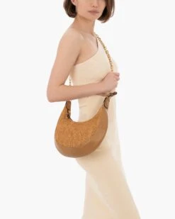 Croissant 11 Croissant -Ericjavits Shop SS23 23515 CROISSANT BUTTERSCOTCH CROSSBODYcopy