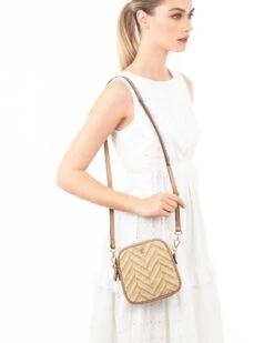 Alli Raffia 11 Alli Raffia -Ericjavits Shop SS24 23897 ALLI RAFFIA PEANUT LNG SLDR